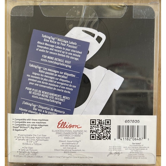 Sizzix Tim Holtz Alterations Vintage Telephone Bigz Cutting Die #657835 - Picture 2 of 2